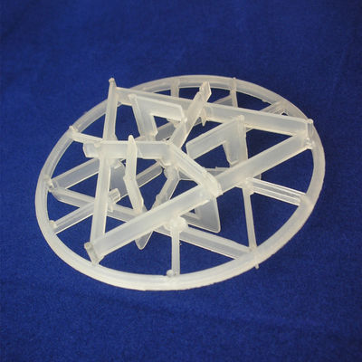 Plastic sneeuwvlokken ring willekeurige verpakking 90 mm voor milieuscrubbers en strippers